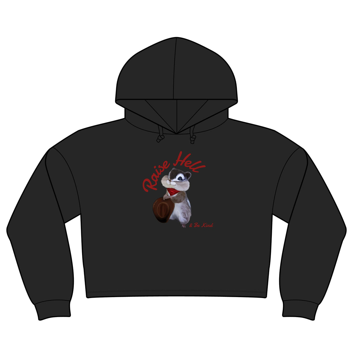 Raise Hell & Be Kind Women's Tri Midi Long Sleeve Hoodie