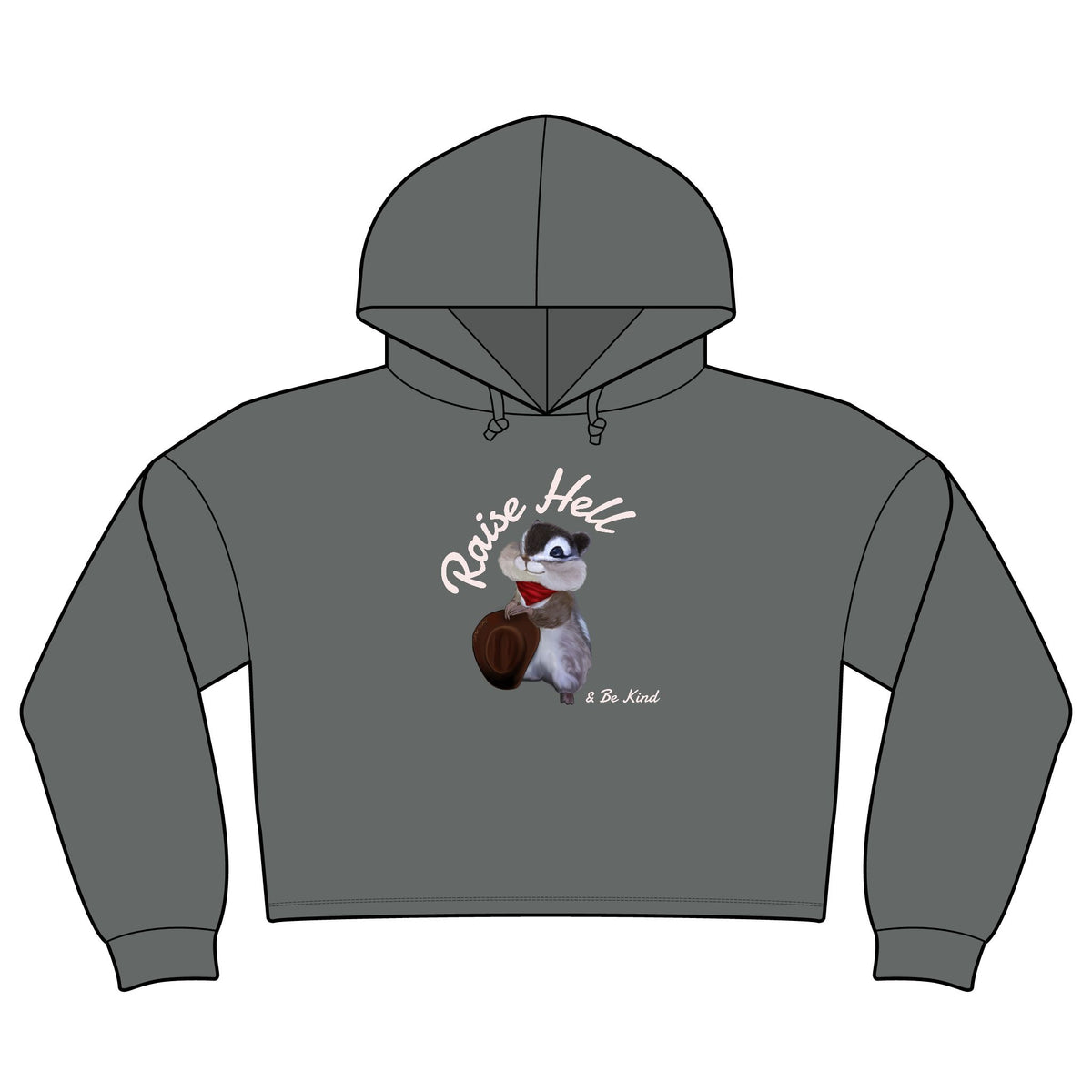 Raise Hell & Be Kind Women's Tri Midi Long Sleeve Hoodie