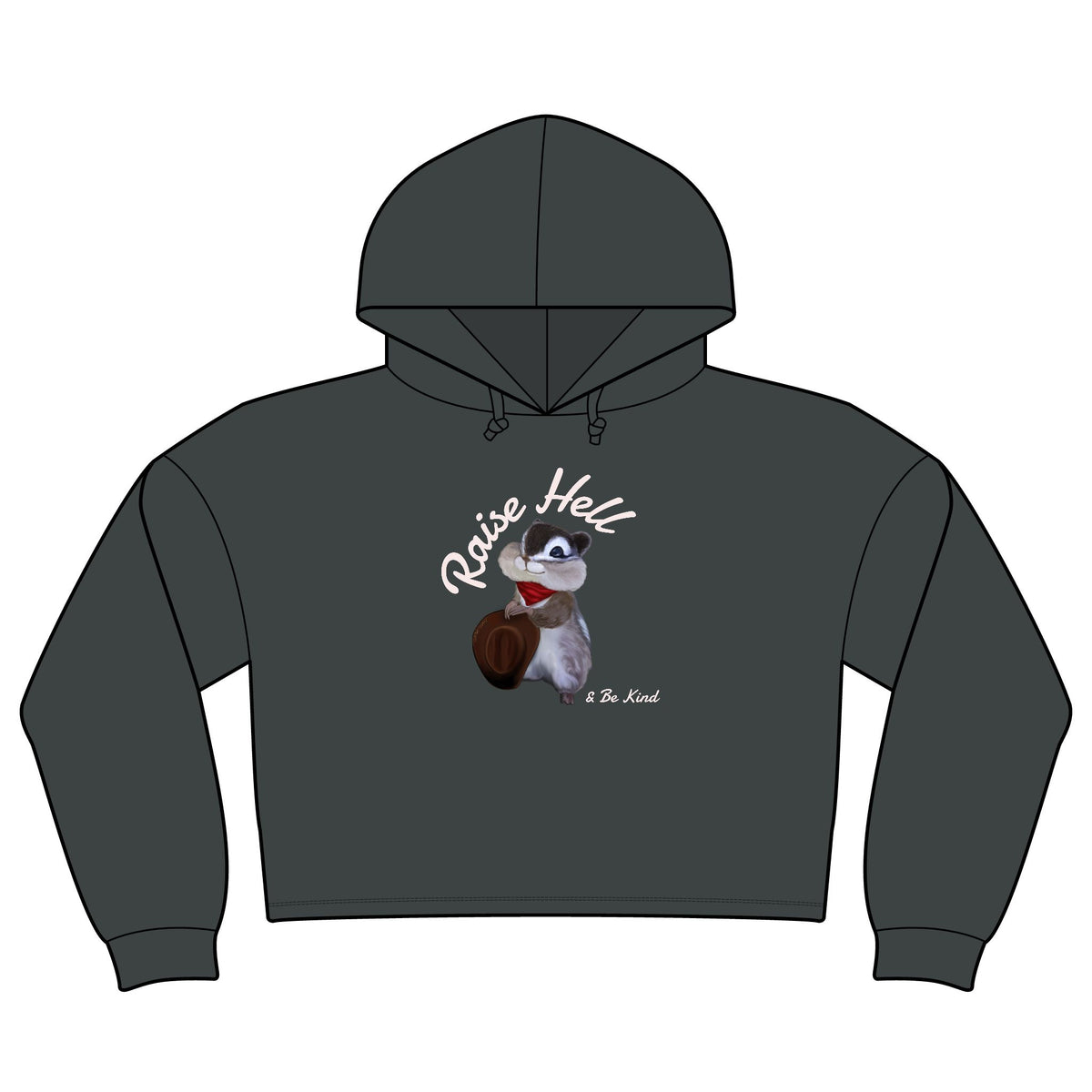 Raise Hell & Be Kind Women's Tri Midi Long Sleeve Hoodie